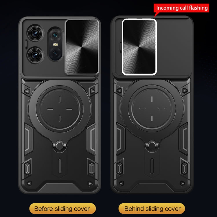 CD Texture Sliding Camshield Magnetic Holder Phone Case, For Motorola Edge 30 Fusion, For Motorola Edge 30 Neo, For Motorola Moto G62, For Motorola Edge 30 Ultra