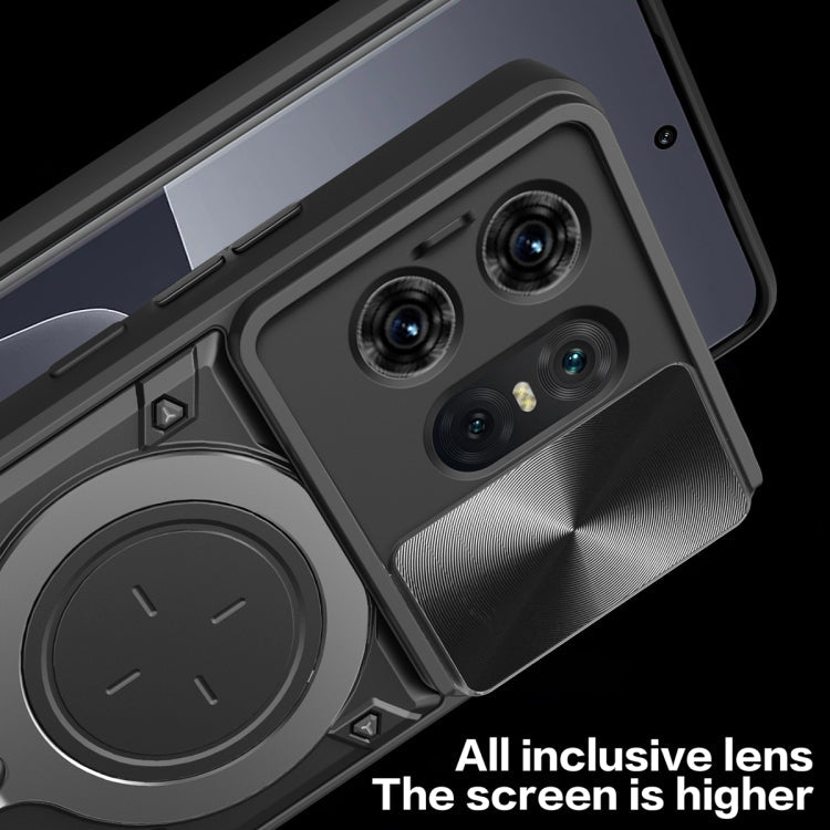 CD Texture Sliding Camshield Magnetic Holder Phone Case, For Motorola Edge 30 Fusion, For Motorola Edge 30 Neo, For Motorola Moto G62, For Motorola Edge 30 Ultra