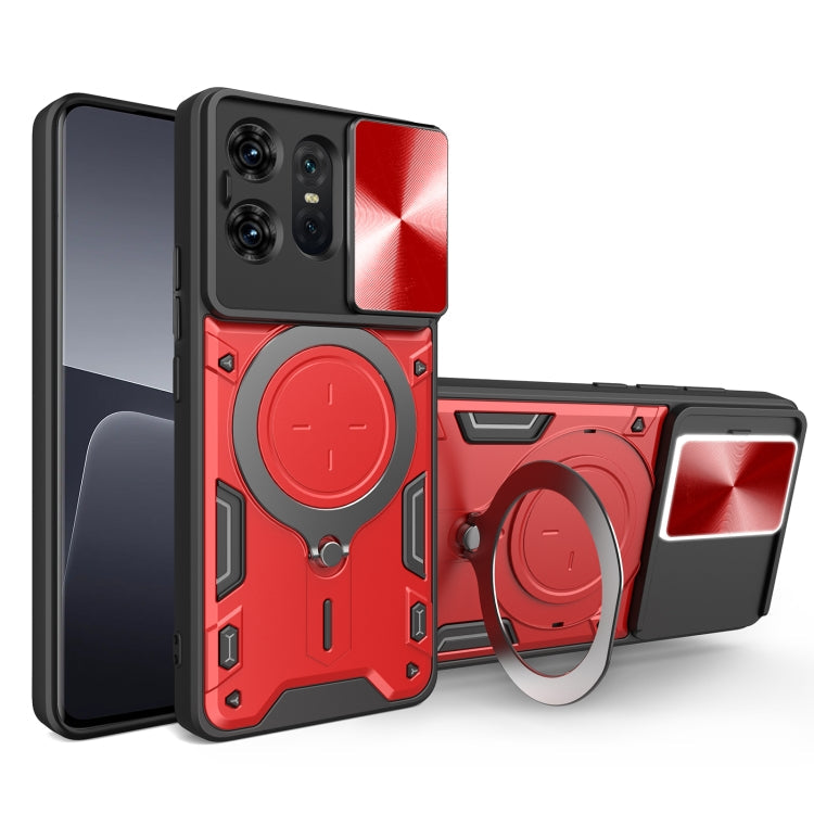 CD Texture Sliding Camshield Magnetic Holder Phone Case, For Motorola Edge 50 Pro Global, For Motorola Moto G24 Power, For Motorola Moto E13, For Motorola Moto E22 / E22i