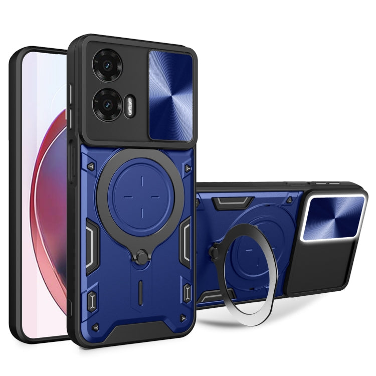 CD Texture Sliding Camshield Magnetic Holder Phone Case, For Motorola Edge 50 Pro Global, For Motorola Moto G24 Power, For Motorola Moto E13, For Motorola Moto E22 / E22i