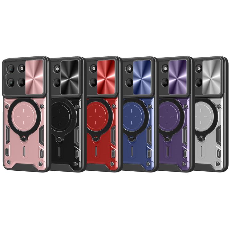 CD Texture Sliding Camshield Magnetic Holder Phone Case, For Motorola Moto G15 / G17 4G, For Motorola Edge 70 5G, For Motorola Moto G56 5G, For Motorola Moto G05