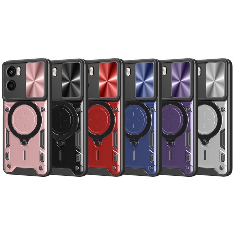 CD Texture Sliding Camshield Magnetic Holder Phone Case, For Motorola Moto G35, For Motorola Moto G55, For Motorola Edge 50 Neo, For Motorola Moto G85