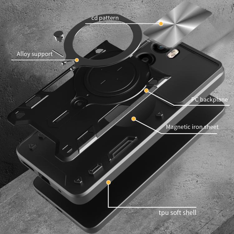CD Texture Sliding Camshield Magnetic Holder Phone Case, For Motorola Moto G35, For Motorola Moto G55, For Motorola Edge 50 Neo, For Motorola Moto G85