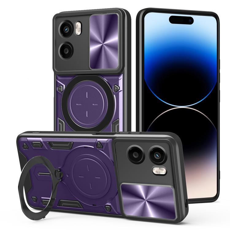 CD Texture Sliding Camshield Magnetic Holder Phone Case, For Motorola Moto G35, For Motorola Moto G55, For Motorola Edge 50 Neo, For Motorola Moto G85