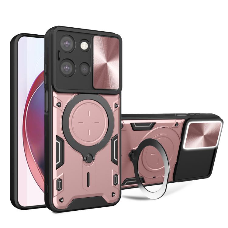 CD Texture Sliding Camshield Magnetic Holder Phone Case, For Motorola Moto G35, For Motorola Moto G55, For Motorola Edge 50 Neo, For Motorola Moto G85