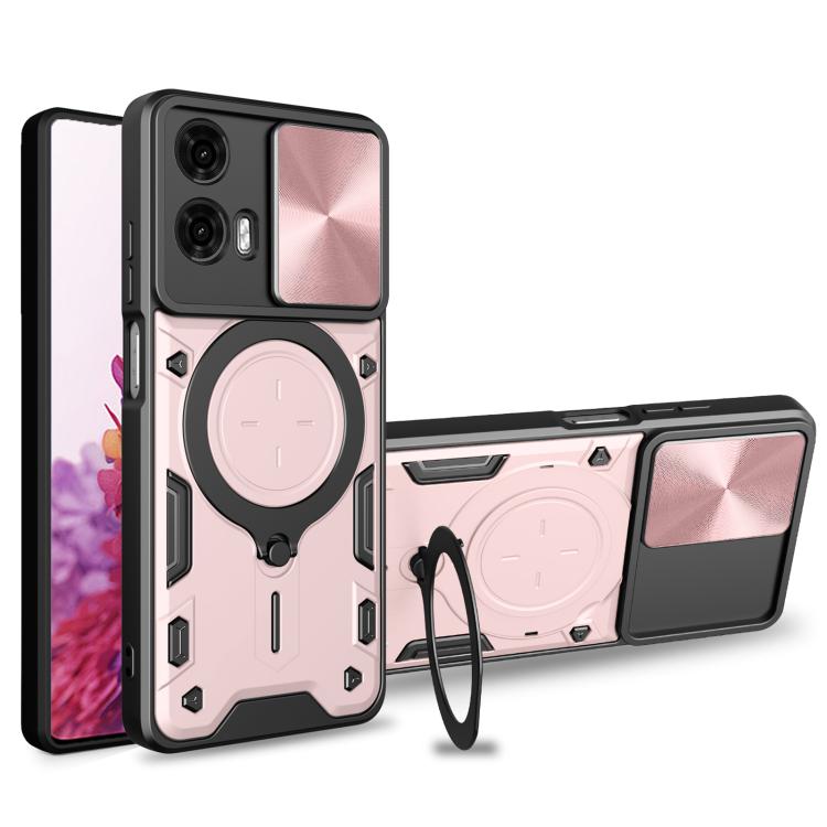 CD Texture Sliding Camshield Magnetic Holder Phone Case, For Motorola Edge 30 Fusion, For Motorola Edge 30 Neo, For Motorola Moto G62, For Motorola Edge 30 Ultra