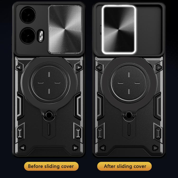 CD Texture Sliding Camshield Magnetic Holder Phone Case, For Motorola Edge 30 Fusion, For Motorola Edge 30 Neo, For Motorola Moto G62, For Motorola Edge 30 Ultra