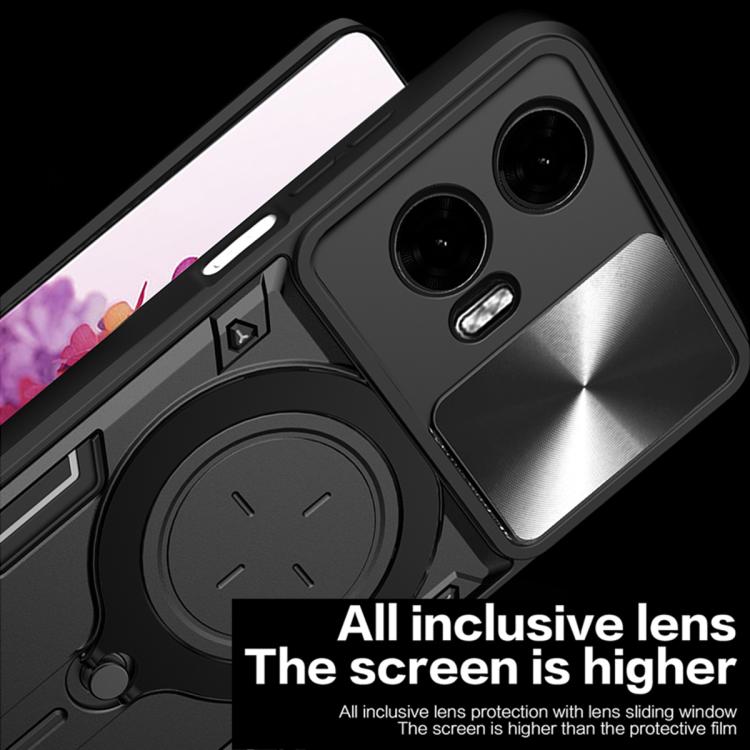 CD Texture Sliding Camshield Magnetic Holder Phone Case, For Motorola Edge 30 Fusion, For Motorola Edge 30 Neo, For Motorola Moto G62, For Motorola Edge 30 Ultra
