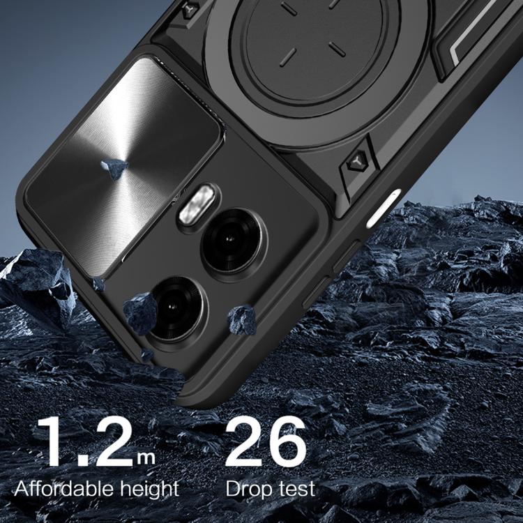 CD Texture Sliding Camshield Magnetic Holder Phone Case, For Motorola Edge 30 Fusion, For Motorola Edge 30 Neo, For Motorola Moto G62, For Motorola Edge 30 Ultra