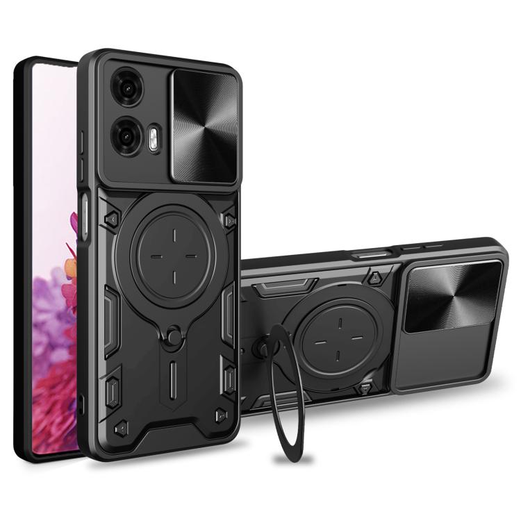 CD Texture Sliding Camshield Magnetic Holder Phone Case, For Motorola Edge 30 Fusion, For Motorola Edge 30 Neo, For Motorola Moto G62, For Motorola Edge 30 Ultra