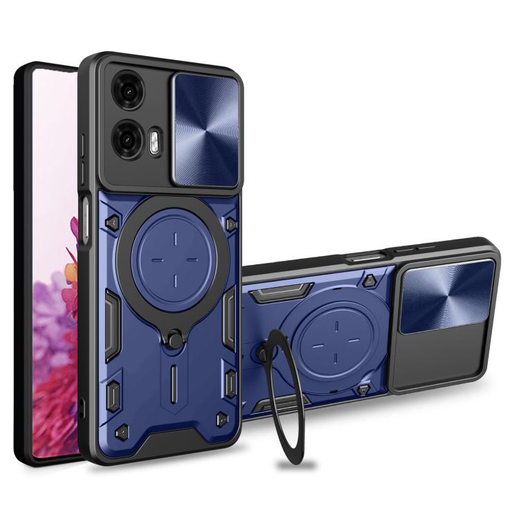 CD Texture Sliding Camshield Magnetic Holder Phone Case, For Motorola Edge 30 Fusion, For Motorola Edge 30 Neo, For Motorola Moto G62, For Motorola Edge 30 Ultra