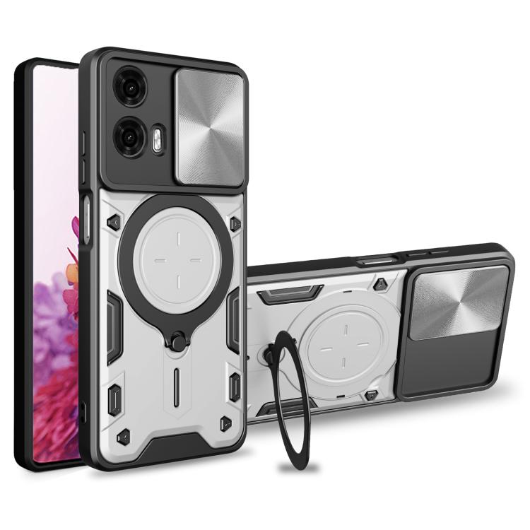 CD Texture Sliding Camshield Magnetic Holder Phone Case, For Motorola Edge 30 Fusion, For Motorola Edge 30 Neo, For Motorola Moto G62, For Motorola Edge 30 Ultra
