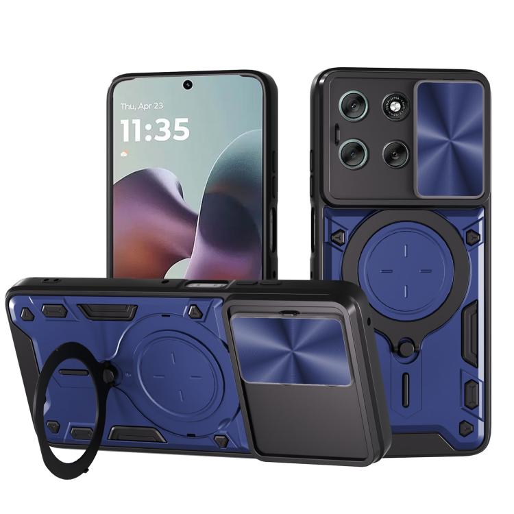 CD Texture Sliding Camshield Magnetic Holder Phone Case, For Motorola Moto G35, For Motorola Moto G55, For Motorola Edge 50 Neo, For Motorola Moto G85