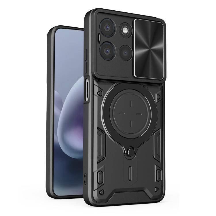 CD Texture Sliding Camshield Magnetic Holder Phone Case, For Motorola Moto G56 5G, For Motorola Moto G05, For Motorola Moto G 2025, For Motorola Moto G75 5G