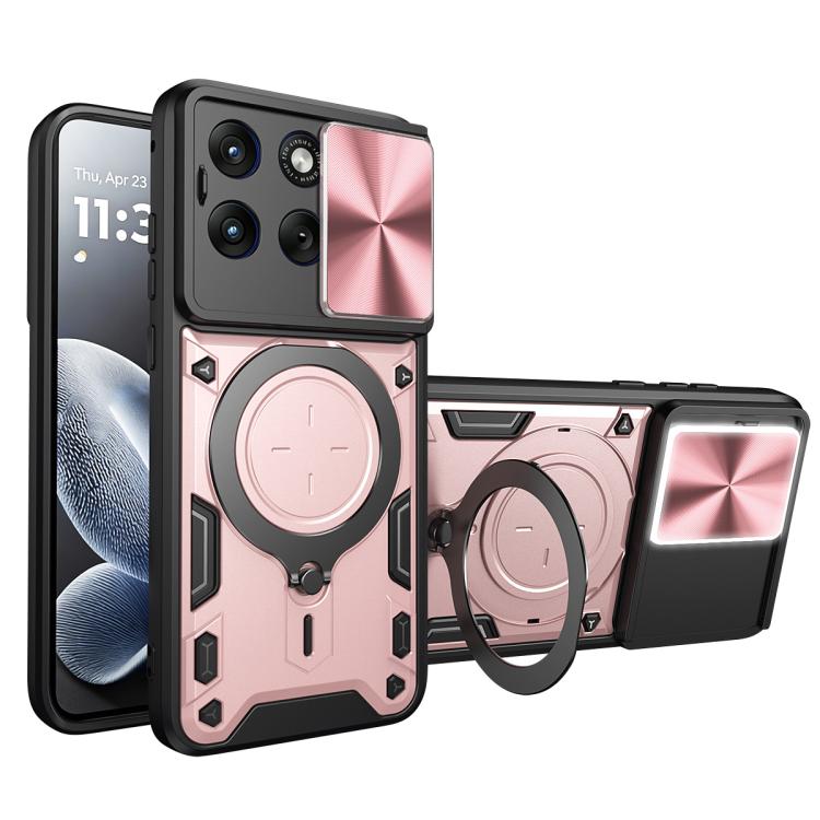 CD Texture Sliding Camshield Magnetic Holder Phone Case, For Motorola Moto G15 / G17 4G, For Motorola Edge 70 5G, For Motorola Moto G56 5G, For Motorola Moto G05