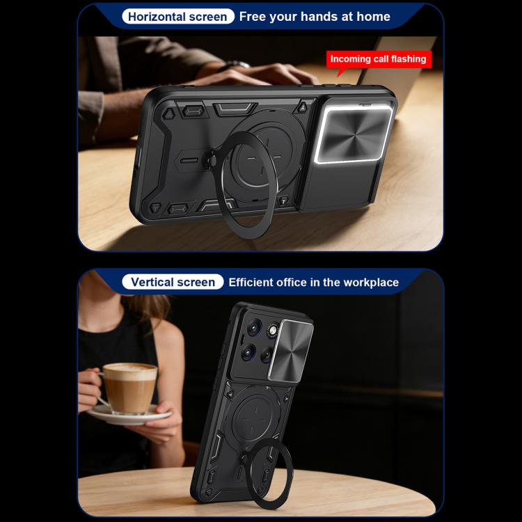 CD Texture Sliding Camshield Magnetic Holder Phone Case, For Motorola Moto G56 5G, For Motorola Moto G05, For Motorola Moto G 2025, For Motorola Moto G75 5G