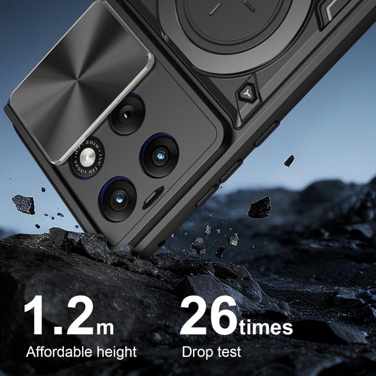 CD Texture Sliding Camshield Magnetic Holder Phone Case, For Motorola Moto G56 5G, For Motorola Moto G05, For Motorola Moto G 2025, For Motorola Moto G75 5G