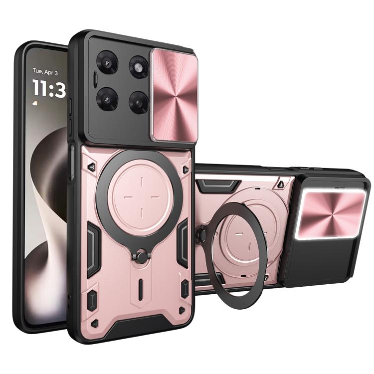 CD Texture Sliding Camshield Magnetic Holder Phone Case, For Motorola Moto G15 / G17 4G, For Motorola Edge 70 5G, For Motorola Moto G56 5G, For Motorola Moto G05