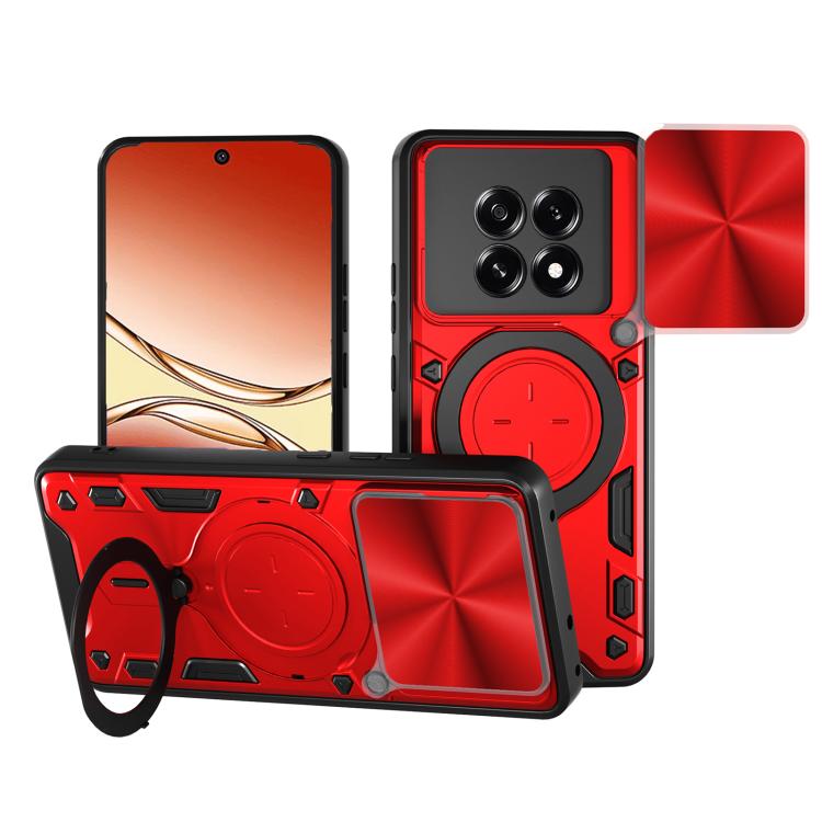 CD Texture Sliding Camshield Magnetic Holder Phone Case, For OPPO Reno14 5G Global, For OPPO A59 5G Global, For OPPO F29 Pro 5G Global, For OPPO F29 5G Global