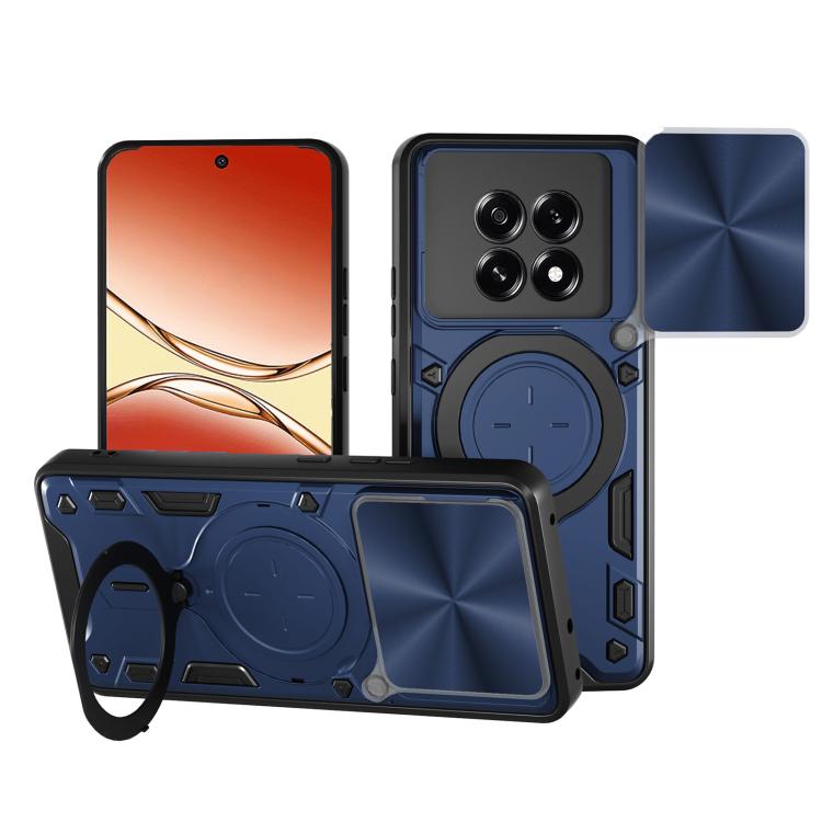 CD Texture Sliding Camshield Magnetic Holder Phone Case, For OPPO Reno14 5G Global, For OPPO A59 5G Global, For OPPO F29 Pro 5G Global, For OPPO F29 5G Global