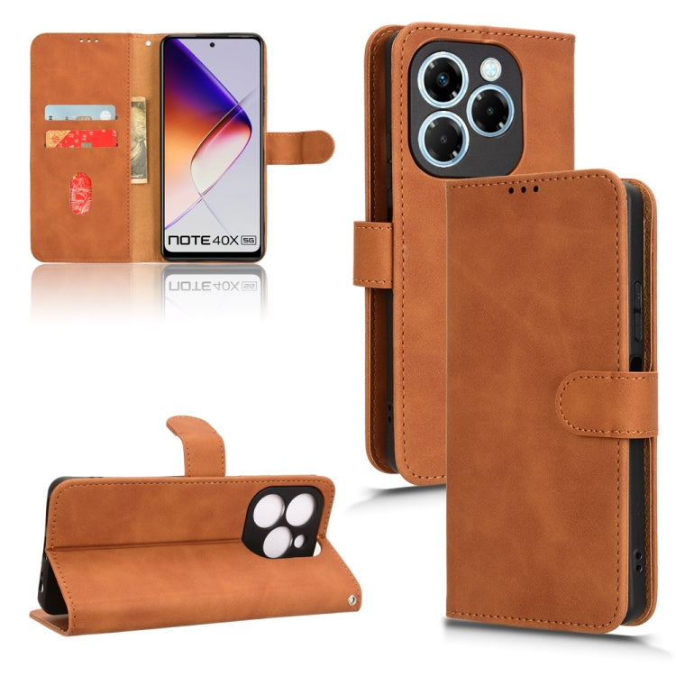 Skin Feel Magnetic Flip Leather Phone Case, For Infinix Note 40 5G, For Infinix Hot 40i, For Infinix Smart 8, For Infinix Zero 30 5G