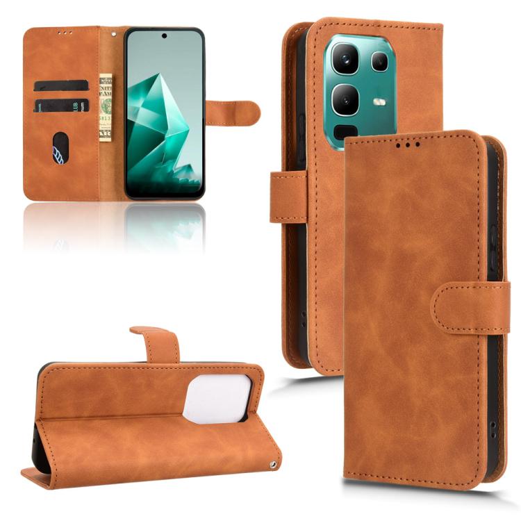 Skin Feel Magnetic Flip Leather Phone Case, For Infinix Hot 50 Pro, For Infinix Hot 50i / Smart 9, For Infinix Hot 50 Pro+, For Infinix Hot 50 4G