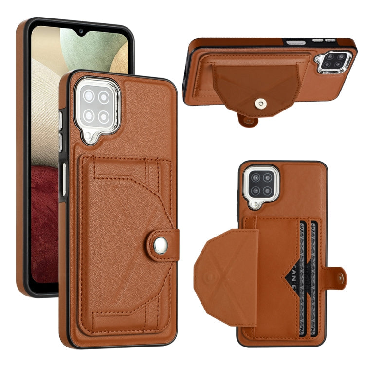 Shockproof Leather Phone Case with Card Holder, For Samsung Galaxy A52 4G / A52 5G, For Samsung Galaxy A12 4G / M12, For Samsung Galaxy A32 5G