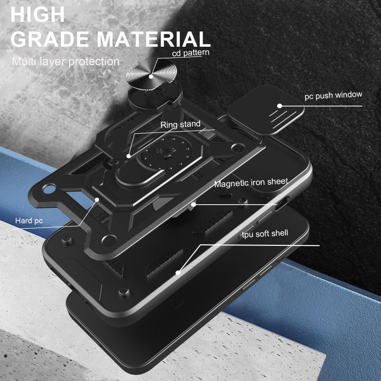 Sliding Camera Cover Design TPU+PC Phone Case, For iPhone 17e / 16e, For iPhone 17 Pro Max, For iPhone 17 Pro