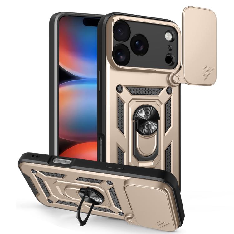 Sliding Camera Cover Design TPU+PC Phone Case, For iPhone 17e / 16e, For iPhone 17 Pro Max, For iPhone 17 Pro