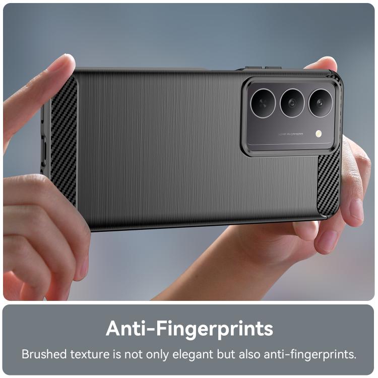 Carbon Fiber Brushed Texture TPU Phone Case, For Realme C75, For Realme GT 7 Pro, For Realme P1 Speed, For Realme 13 Pro 5G, For Realme 13 Pro+ 5G, For Realme GT 6, For Realme C61, For Realme C63