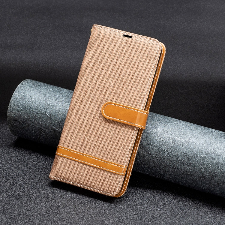 Color Block Denim Texture Leather Phone Case, For Xiaomi Redmi 12 4G, For Xiaomi Redmi Note 13