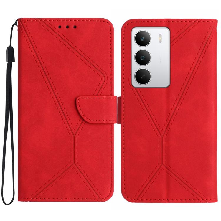 Stitching Embossed Leather Phone Case, For Realme 15T 5G, For Realme 15 5G Global / 15 Pro 5G Global, For Realme C71 4G, For Realme C75 5G