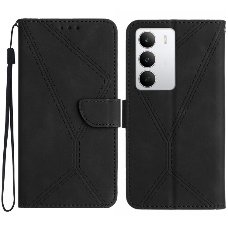 Stitching Embossed Leather Phone Case, For Realme 15T 5G, For Realme 15 5G Global / 15 Pro 5G Global, For Realme C71 4G, For Realme C75 5G