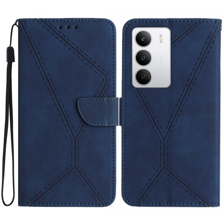 Stitching Embossed Leather Phone Case, For Realme 15T 5G, For Realme 15 5G Global / 15 Pro 5G Global, For Realme C71 4G, For Realme C75 5G