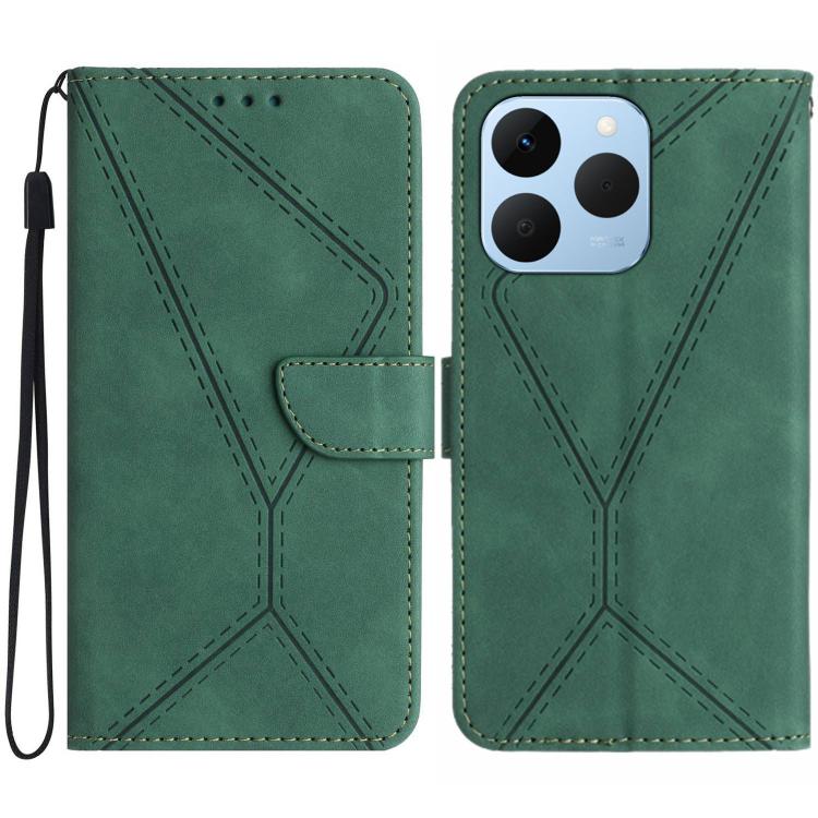 Stitching Embossed Leather Phone Case, For Realme 15T 5G, For Realme 15 5G Global / 15 Pro 5G Global, For Realme C71 4G, For Realme C75 5G