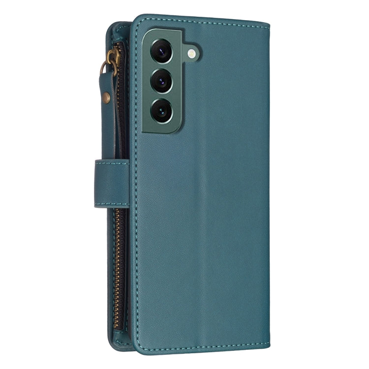 9 Card Slots Zipper Wallet Leather Flip Phone Case, For Samsung Galaxy S22+ 5G, For Samsung Galaxy S22 5G, For Samsung Galaxy A03s, For Samsung Galaxy A41