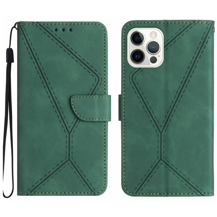 Stitching Embossed Leather Phone Case, For iPhone Air, For iPhone 16 Pro Max, For iPhone 16 Pro, For iPhone 16 Plus