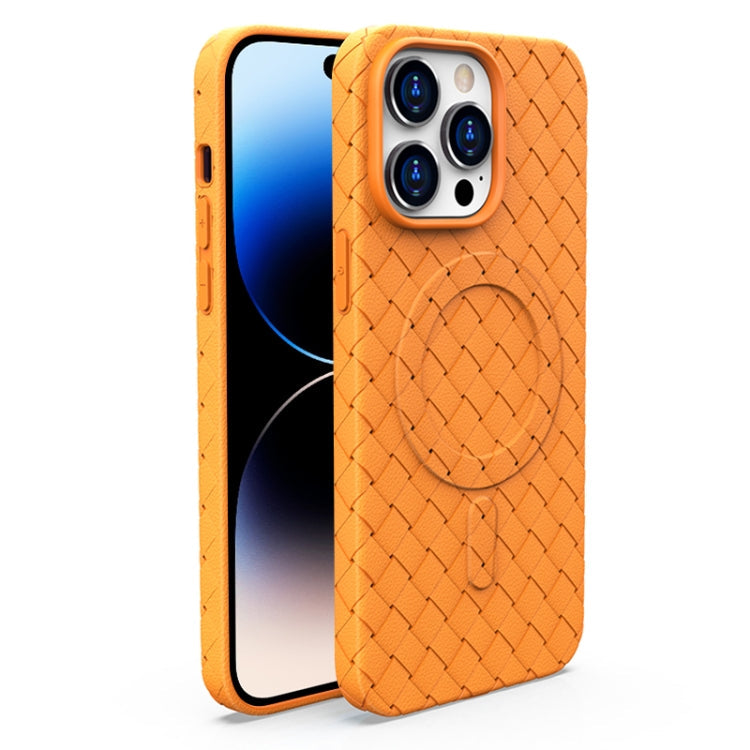 Woven Pattern MagSafe Magnetic Cooling Phone Case, For iPhone 14, For iPhone 14 Pro, For iPhone 14 Pro Max, For iPhone 13 Pro Max