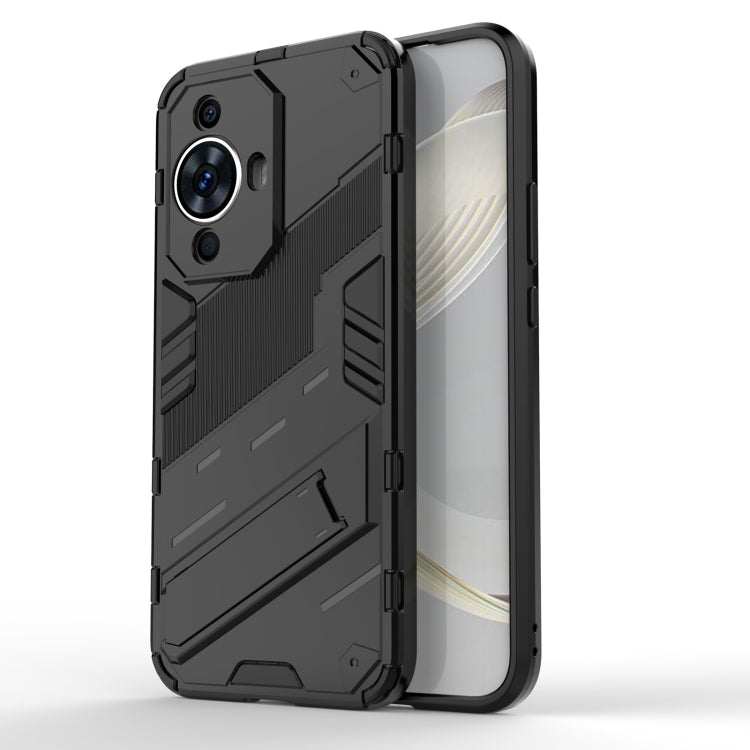 Punk Armor 2 in 1 PC + TPU Phone Case with Holder, For Huawei nova 11i 4G, For Huawei nova 11 Pro 4G, For Huawei nova 11 4G
