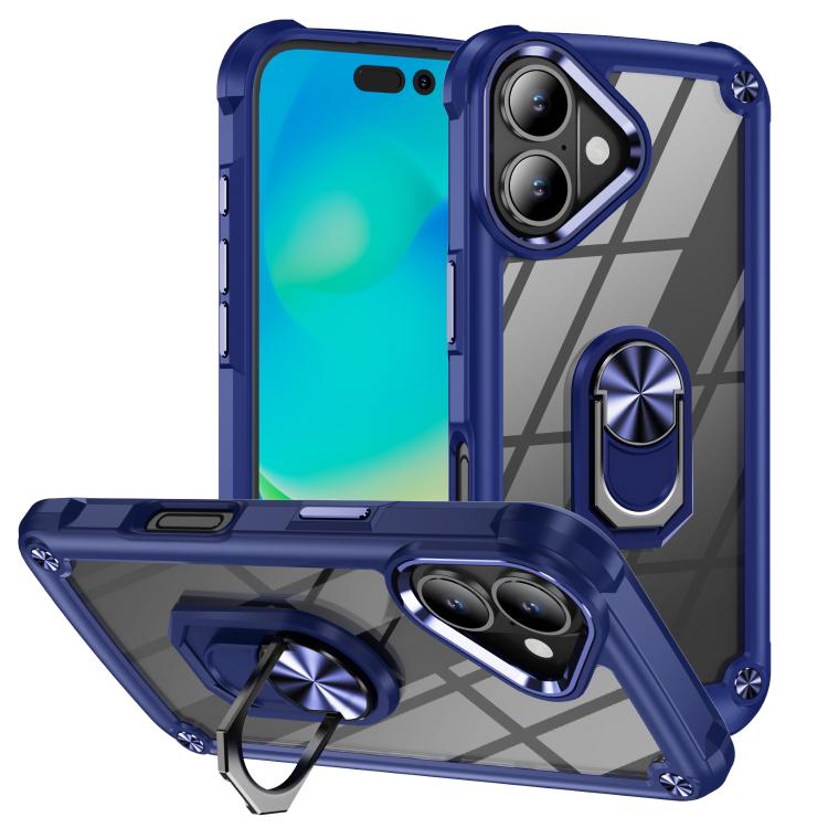 TPU + PC Lens Protection Phone Case with Ring Holder, For iPhone 17e / 16e, For iPhone 17 Pro Max, For iPhone 17, For iPhone Air