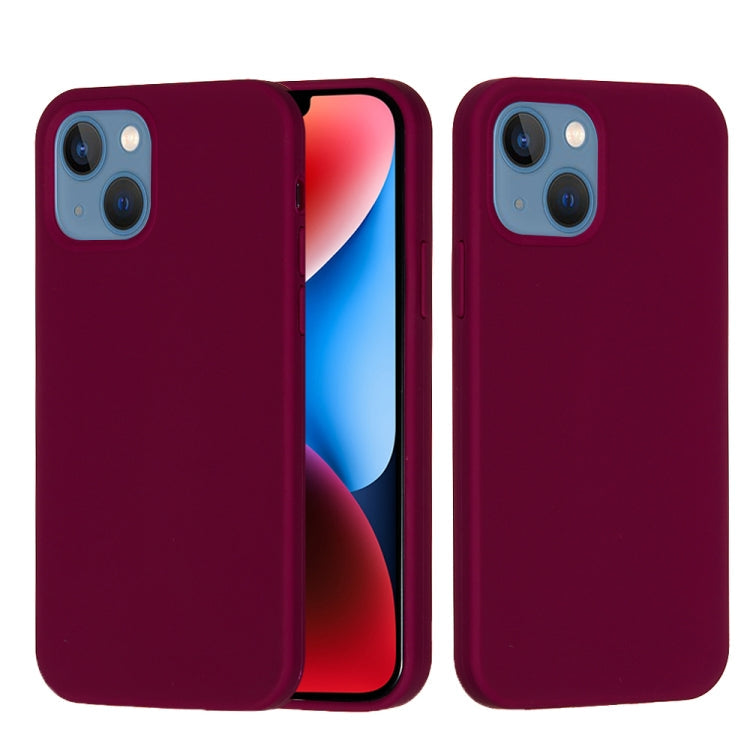 Solid Color Silicone Phone Case, For iPhone 15