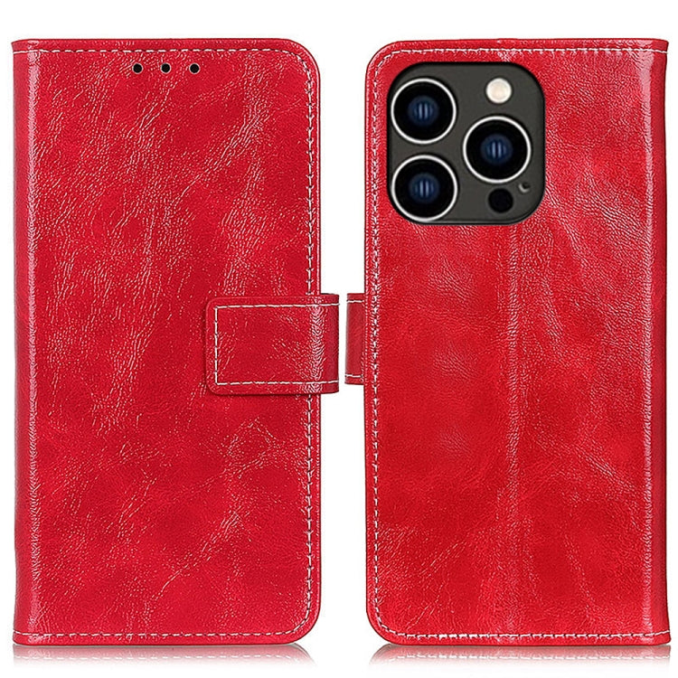 Retro Crazy Horse Texture Horizontal Flip Leather Phone Case, For iPhone Air, For iPhone 16 Pro Max, For iPhone 16 Pro, For iPhone 16 Plus