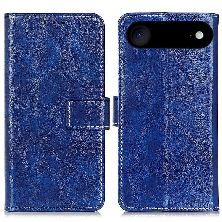 Retro Crazy Horse Texture Horizontal Flip Leather Phone Case, For iPhone Air, For iPhone 16 Pro Max, For iPhone 16 Pro, For iPhone 16 Plus