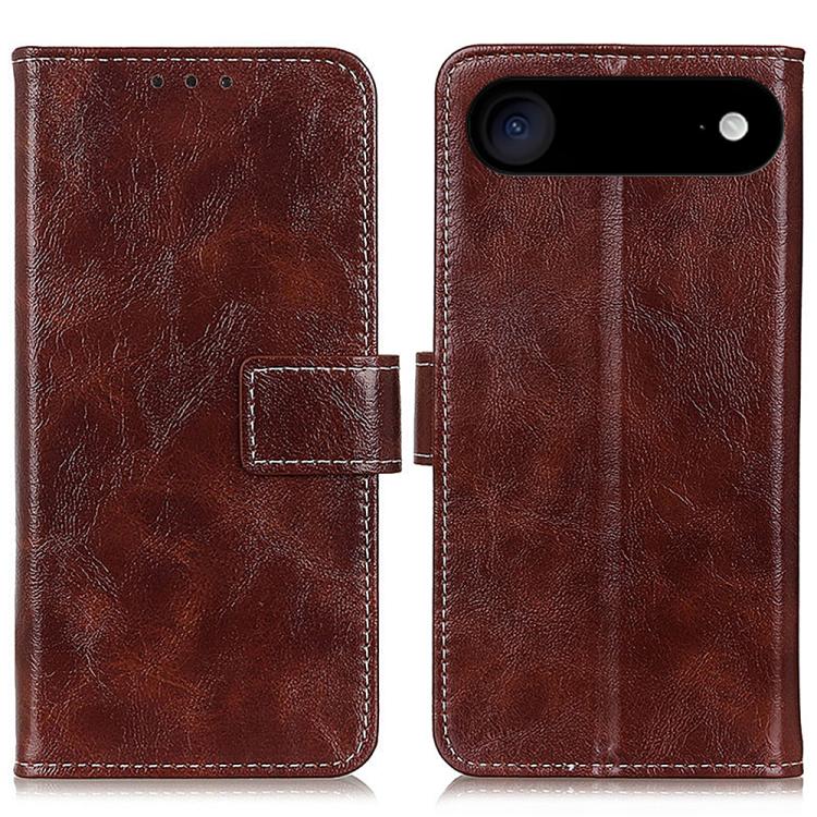 Retro Crazy Horse Texture Horizontal Flip Leather Phone Case, For iPhone Air, For iPhone 16 Pro Max, For iPhone 16 Pro, For iPhone 16 Plus