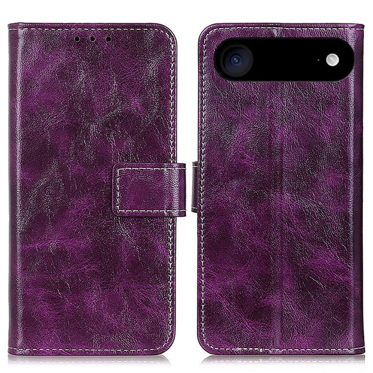 Retro Crazy Horse Texture Horizontal Flip Leather Phone Case, For iPhone Air, For iPhone 16 Pro Max, For iPhone 16 Pro, For iPhone 16 Plus