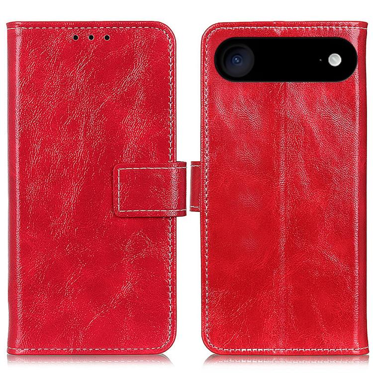 Retro Crazy Horse Texture Horizontal Flip Leather Phone Case, For iPhone Air, For iPhone 16 Pro Max, For iPhone 16 Pro, For iPhone 16 Plus