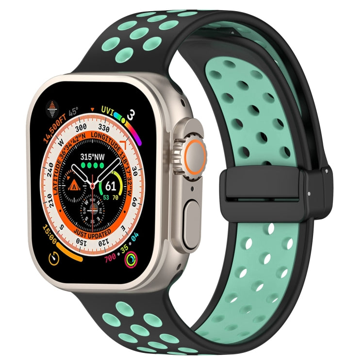 Magnetic Buckle Silicone Watch Band, For Apple Watch Ultra 49mm