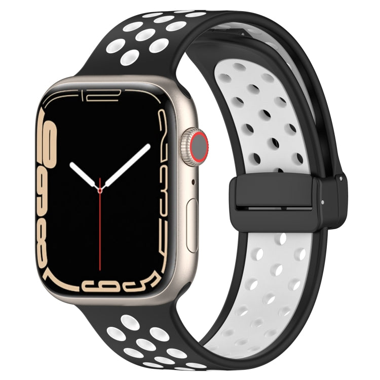 Magnetic Buckle Silicone Watch Band, For Apple Watch SE 44mm