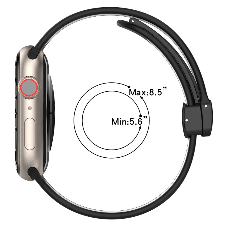 Magnetic Buckle Silicone Watch Band, For Apple Watch 42mm