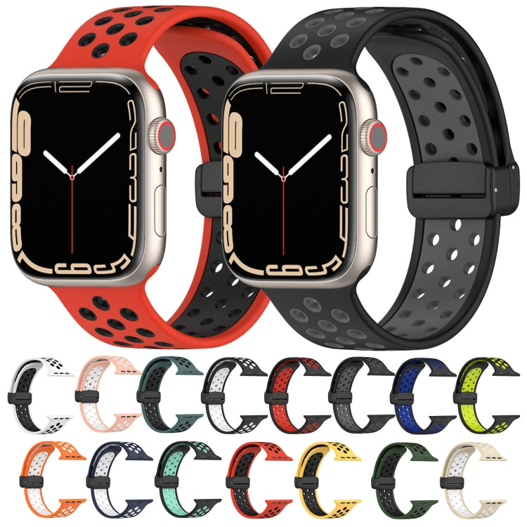 Magnetic Buckle Silicone Watch Band, For Apple Watch 38mm